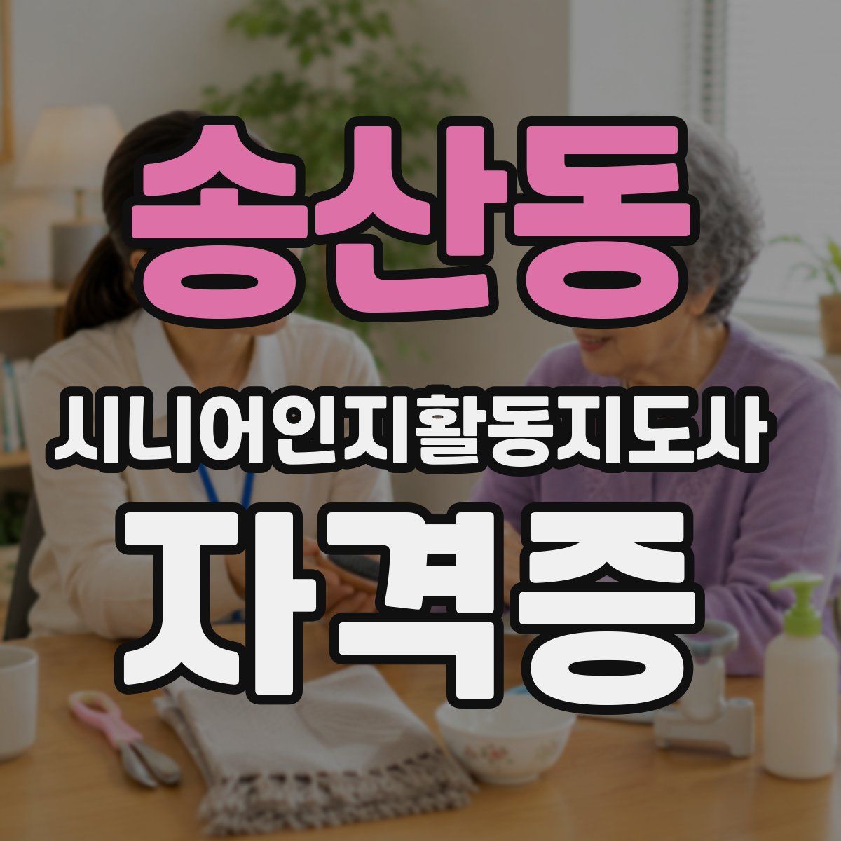 송산동 시니어인지활동지도사 자격증