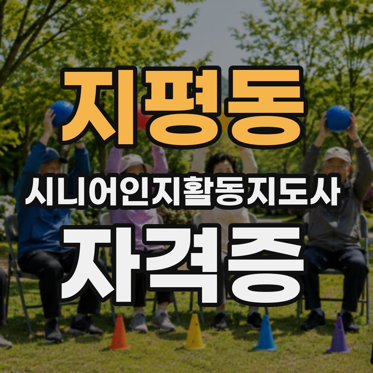 지평동 시니어인지활동지도사 자격증