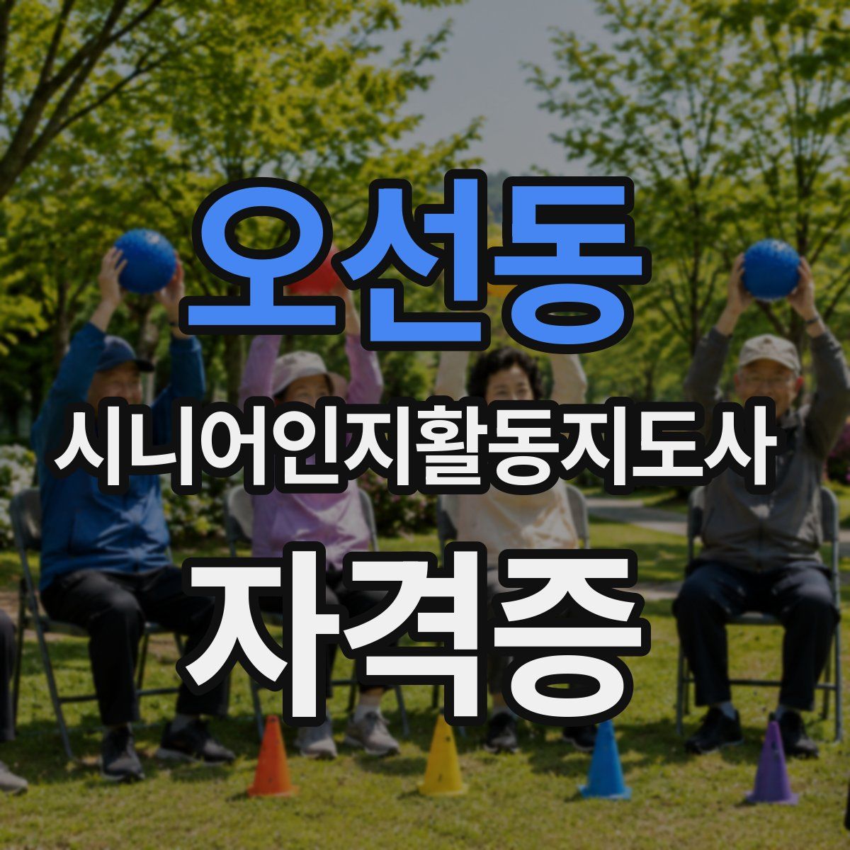 오선동 시니어인지활동지도사 자격증