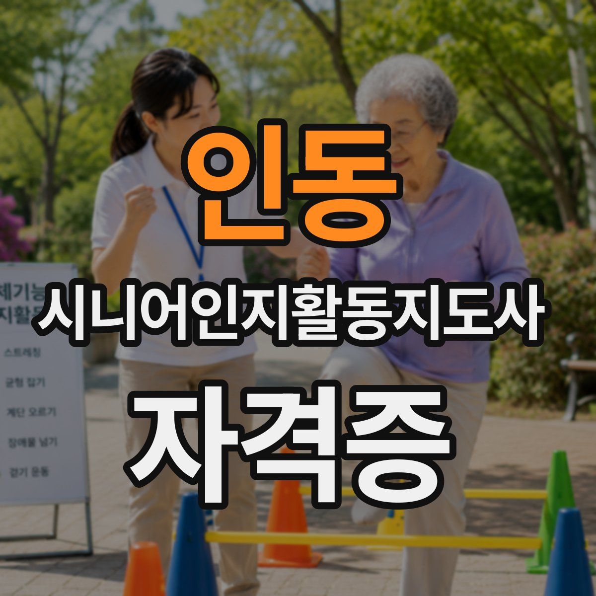 인동 시니어인지활동지도사 자격증