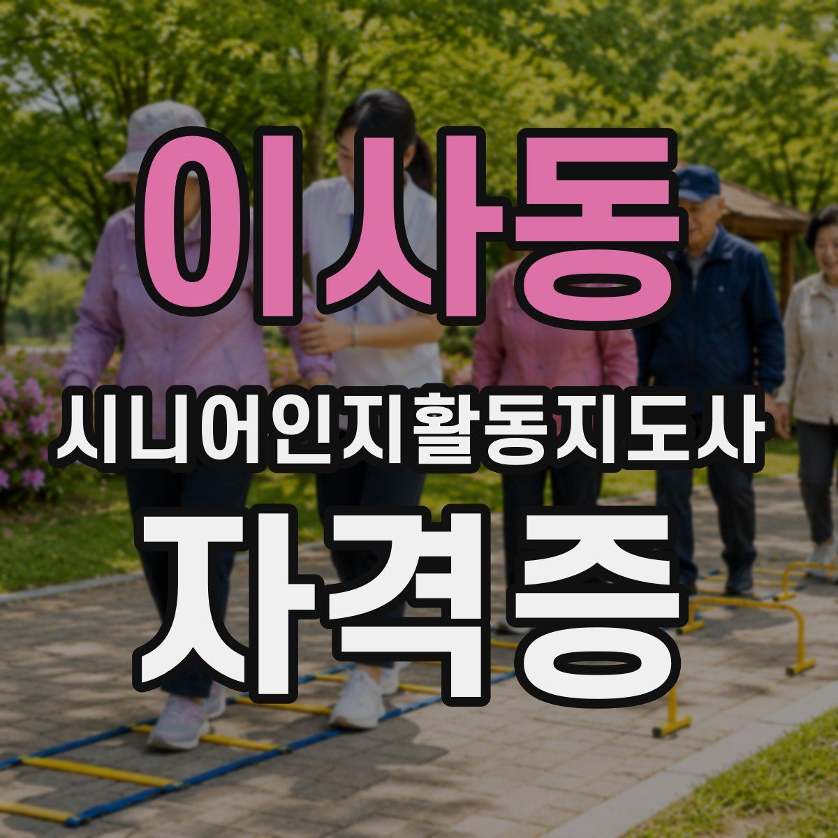 이사동 시니어인지활동지도사 자격증