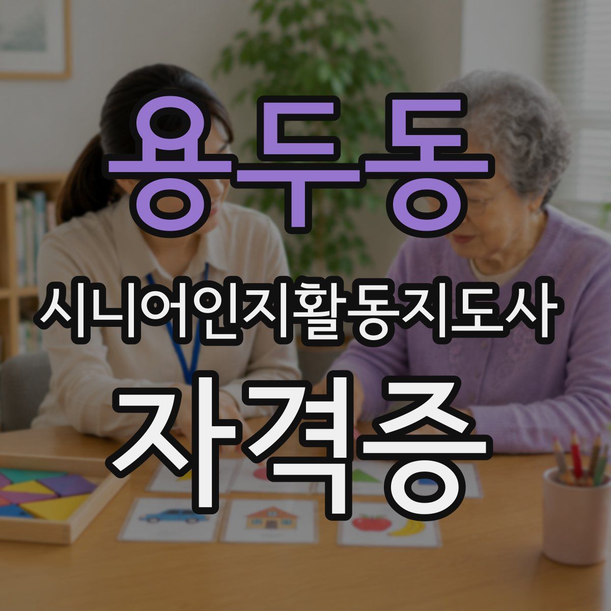 용두동 시니어인지활동지도사 자격증