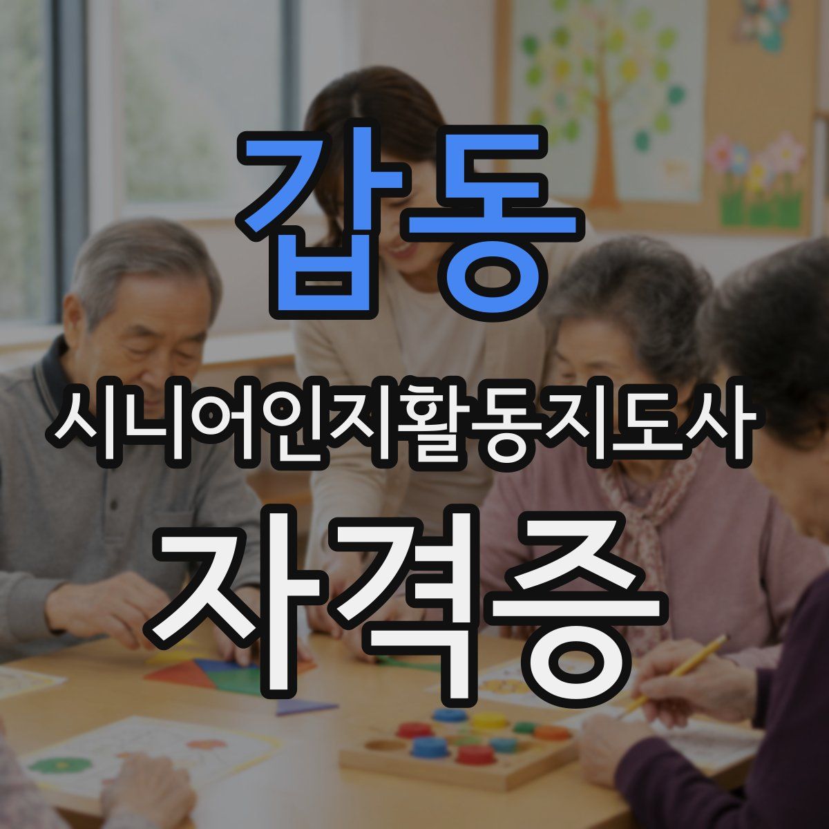 갑동 시니어인지활동지도사 자격증