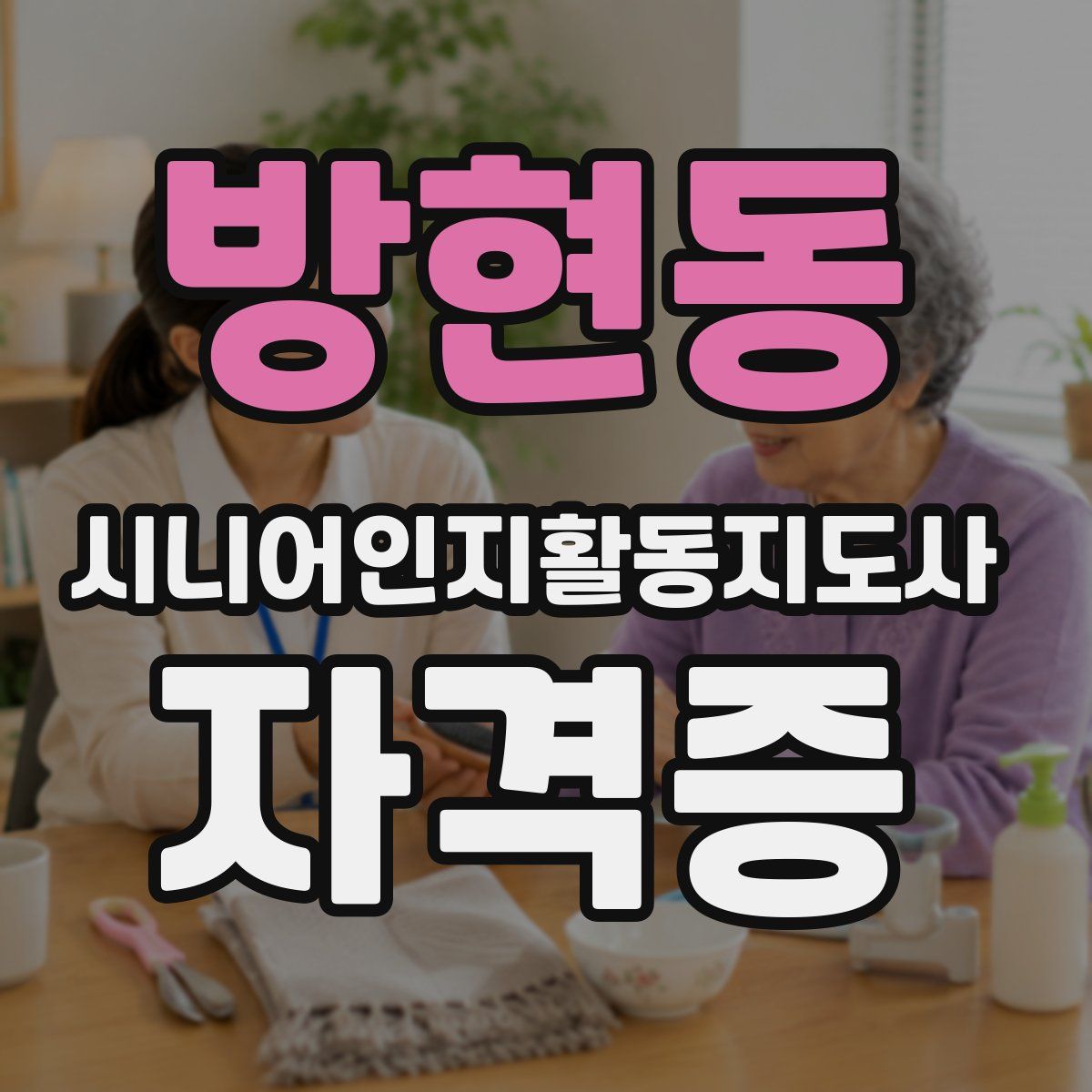 방현동 시니어인지활동지도사 자격증