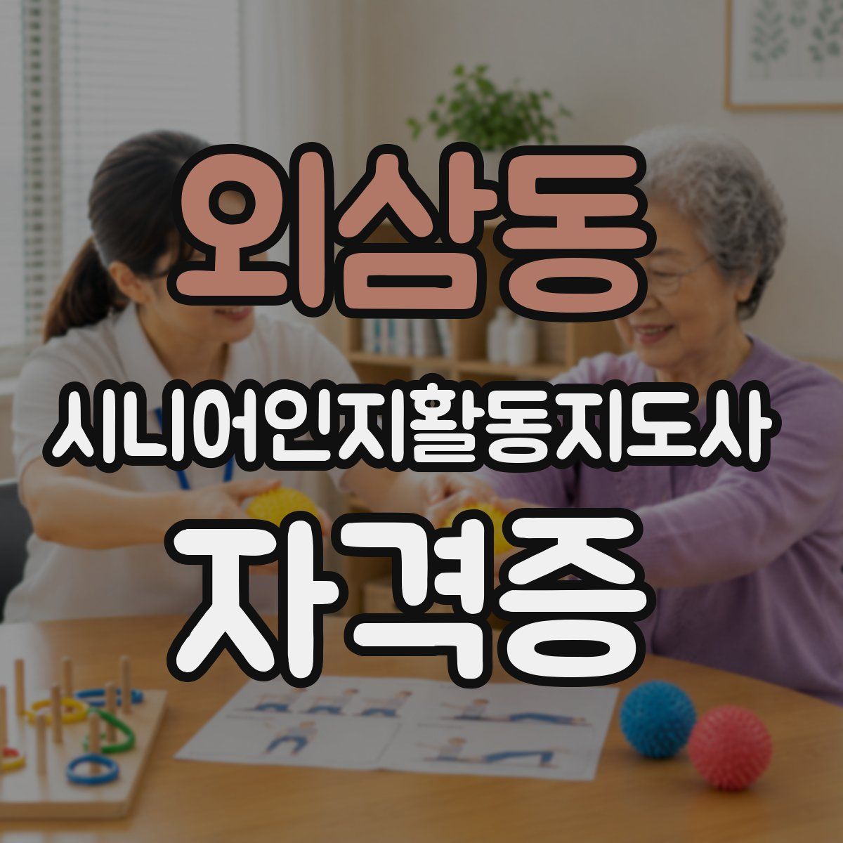 외삼동 시니어인지활동지도사 자격증