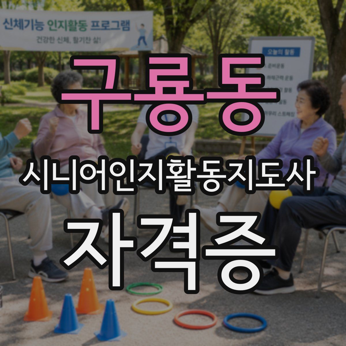 구룡동 시니어인지활동지도사 자격증