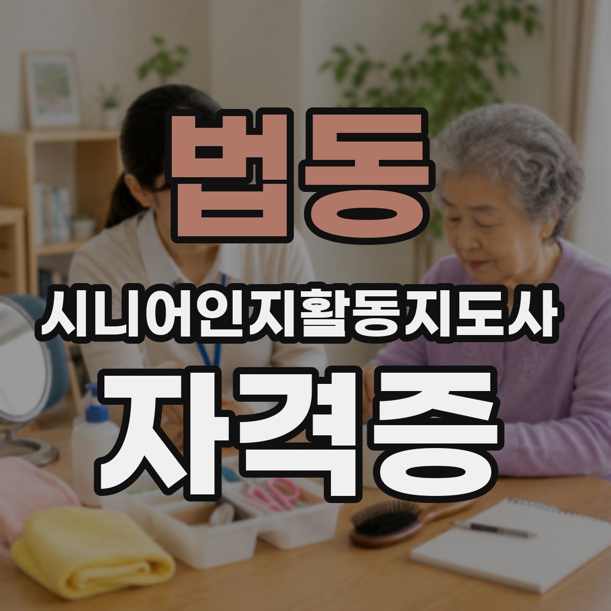 법동 시니어인지활동지도사 자격증