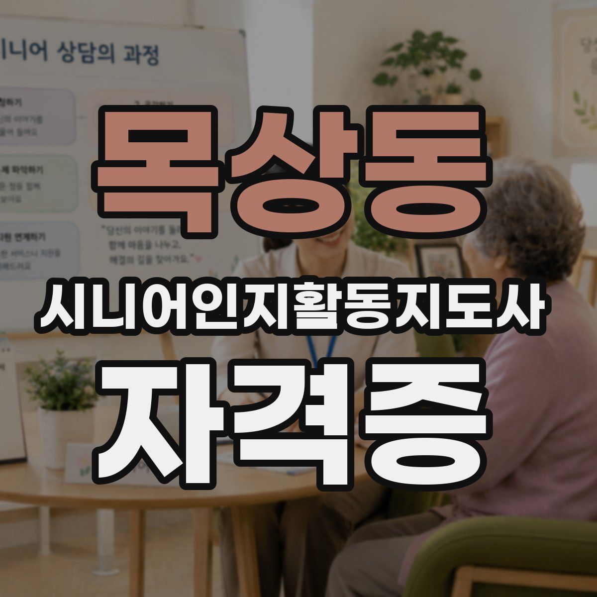 목상동 시니어인지활동지도사 자격증