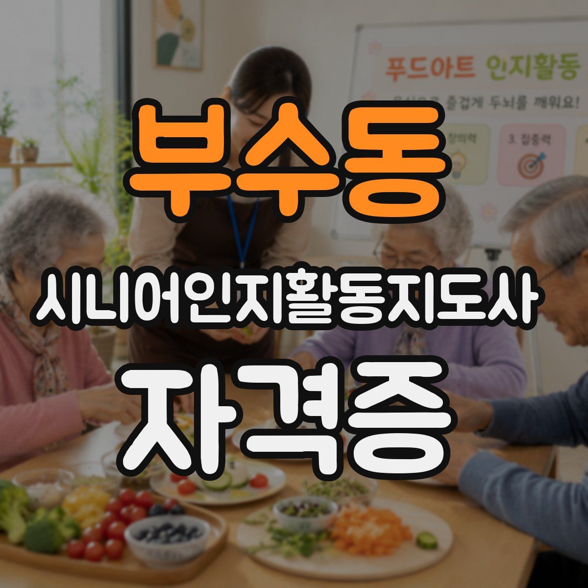 부수동 시니어인지활동지도사 자격증