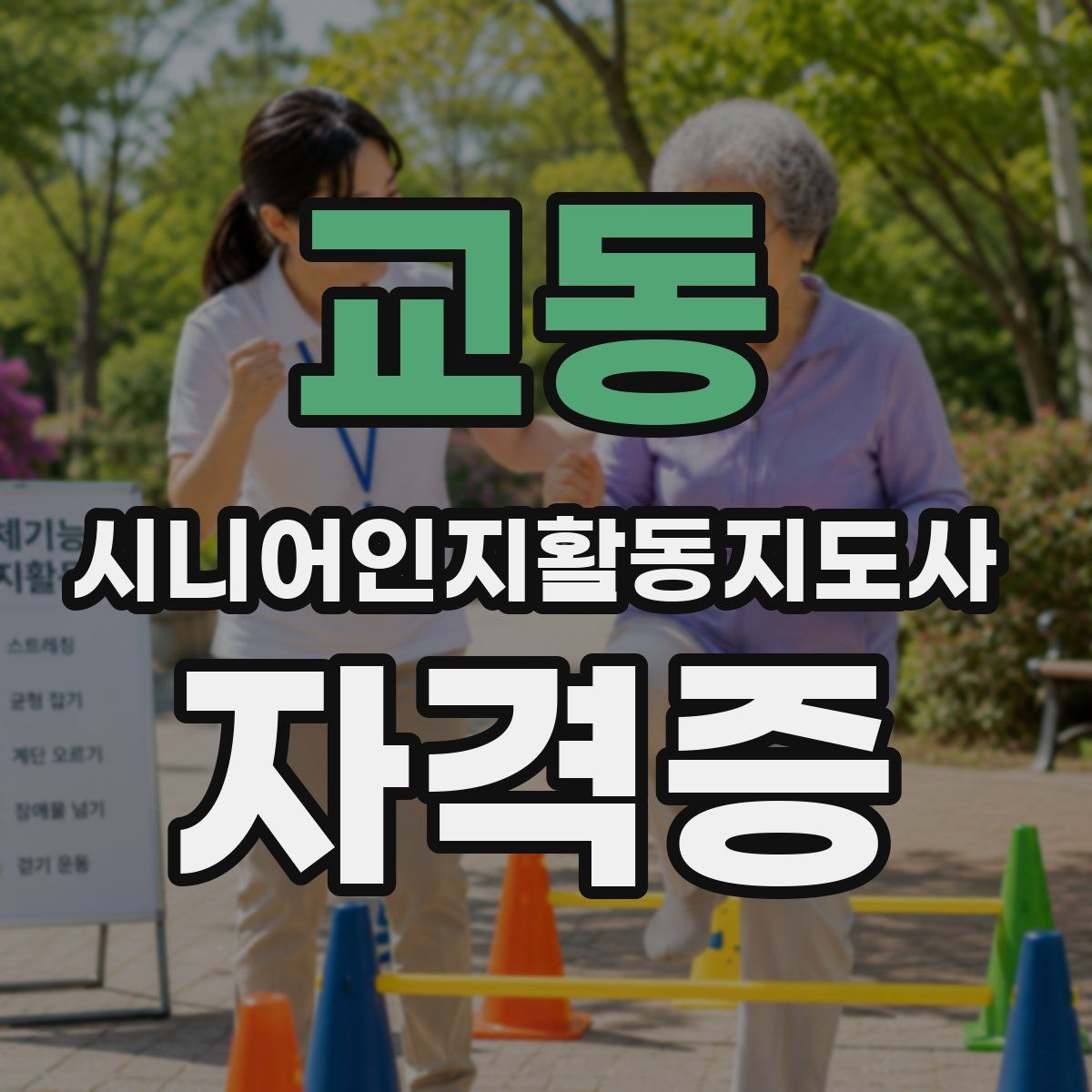 교동 시니어인지활동지도사 자격증