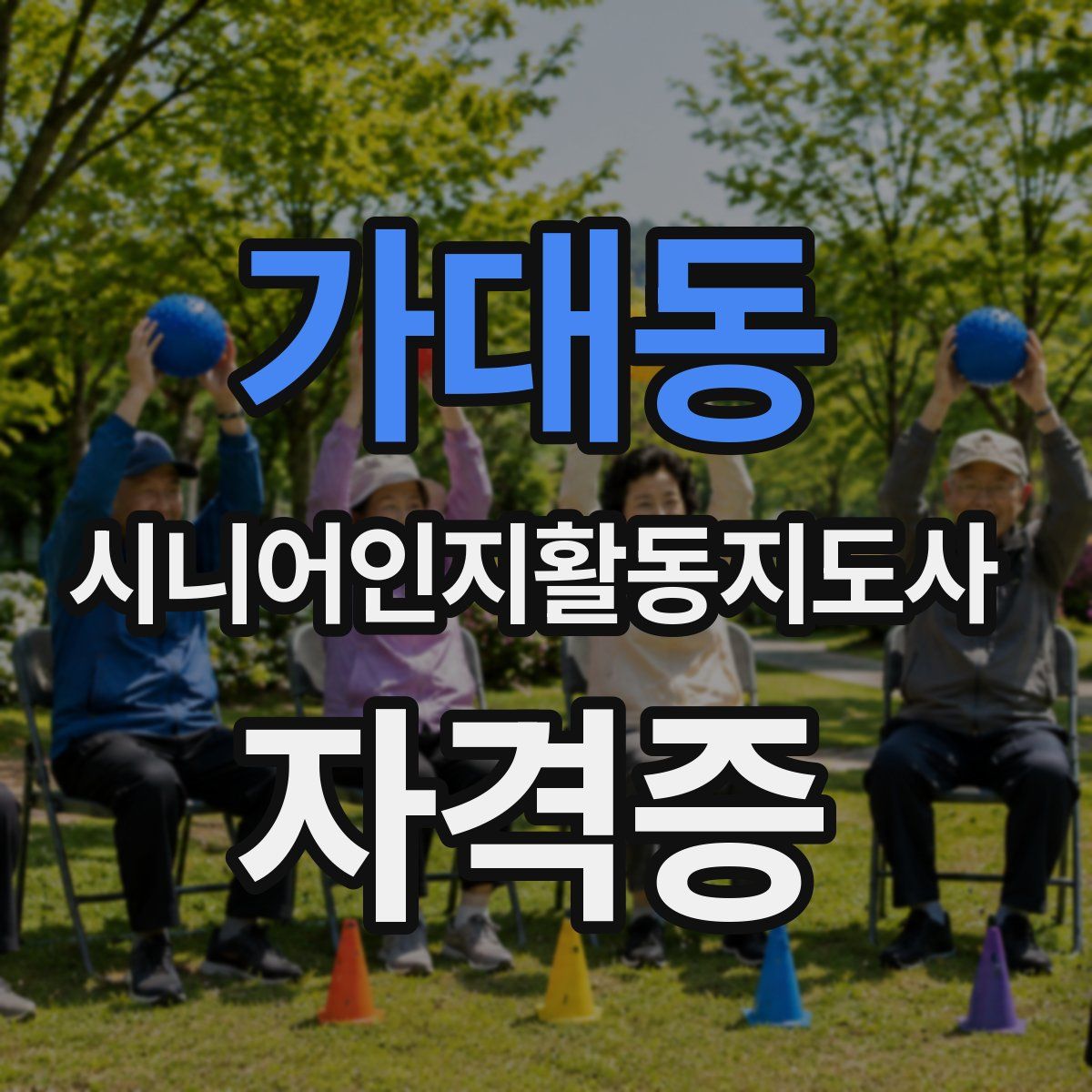 가대동 시니어인지활동지도사 자격증