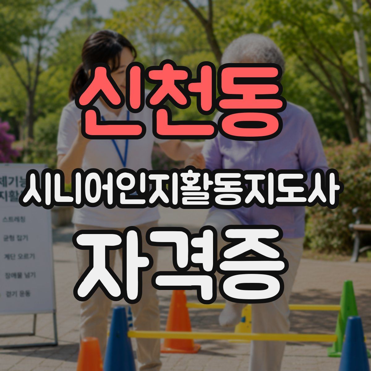 신천동 시니어인지활동지도사 자격증