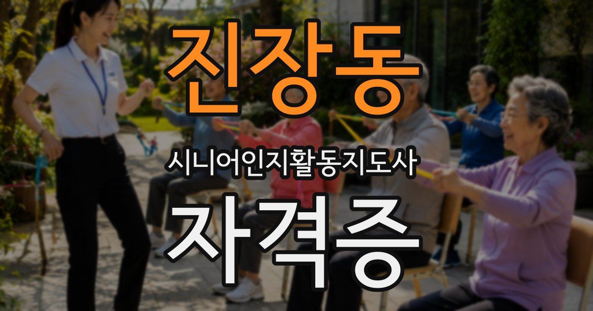 진장동 시니어인지활동지도사 자격증