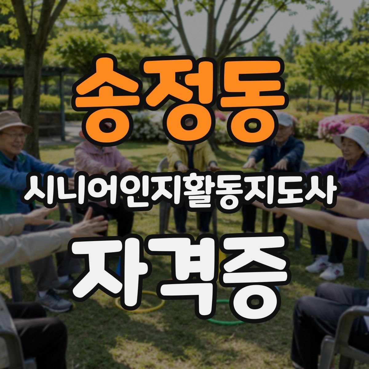 송정동 시니어인지활동지도사 자격증