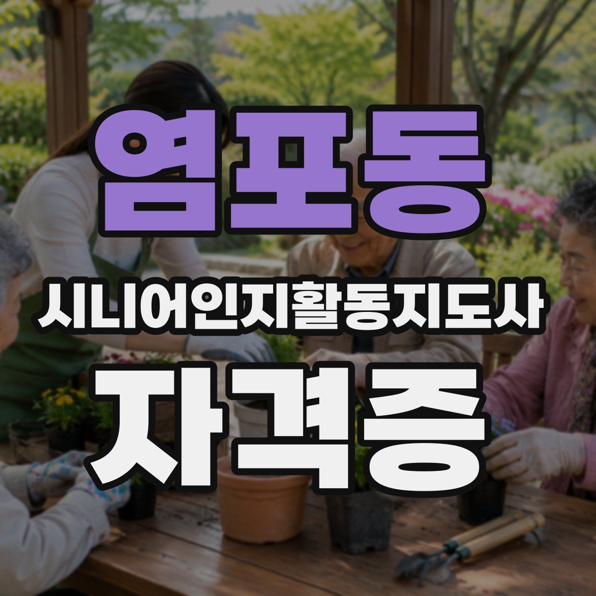 염포동 시니어인지활동지도사 자격증
