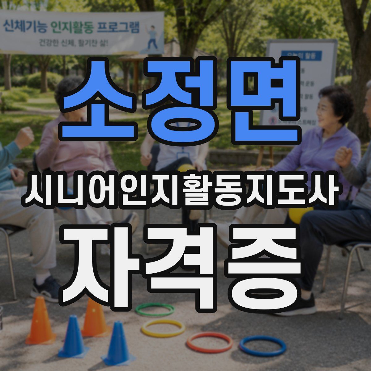 소정면 시니어인지활동지도사 자격증