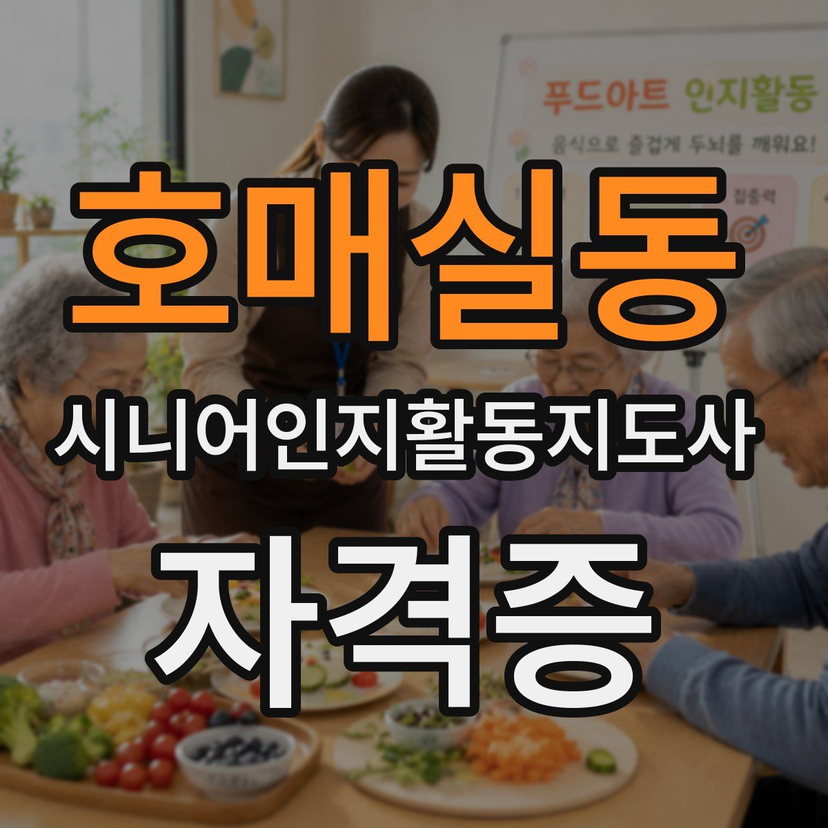 호매실동 시니어인지활동지도사 자격증