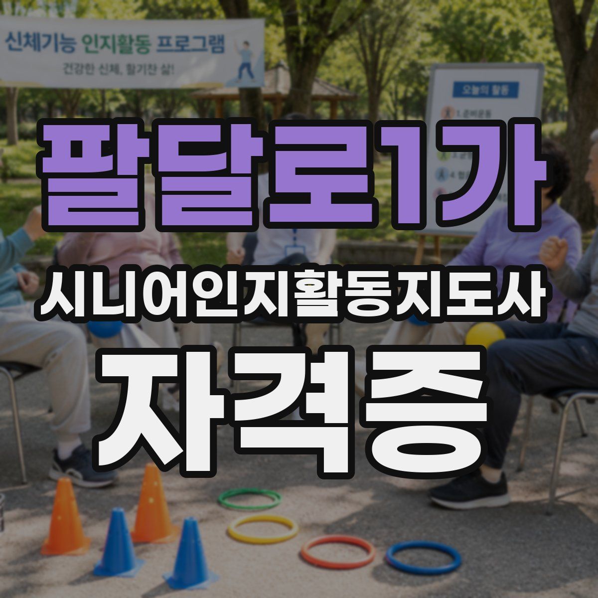 팔달로1가 시니어인지활동지도사 자격증