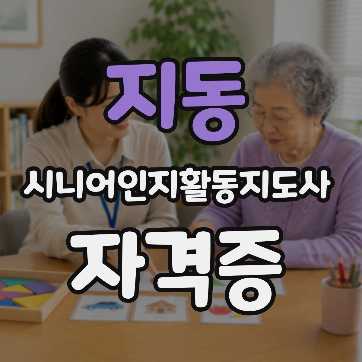 지동 시니어인지활동지도사 자격증