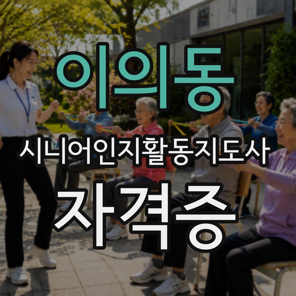 이의동 시니어인지활동지도사 자격증