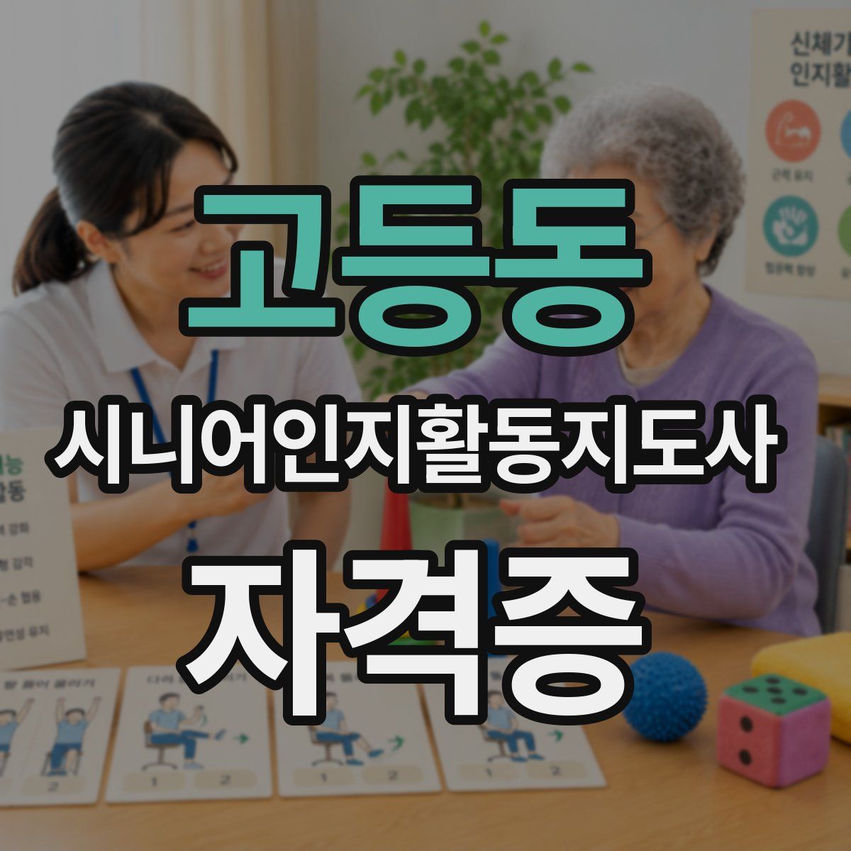 고등동 시니어인지활동지도사 자격증