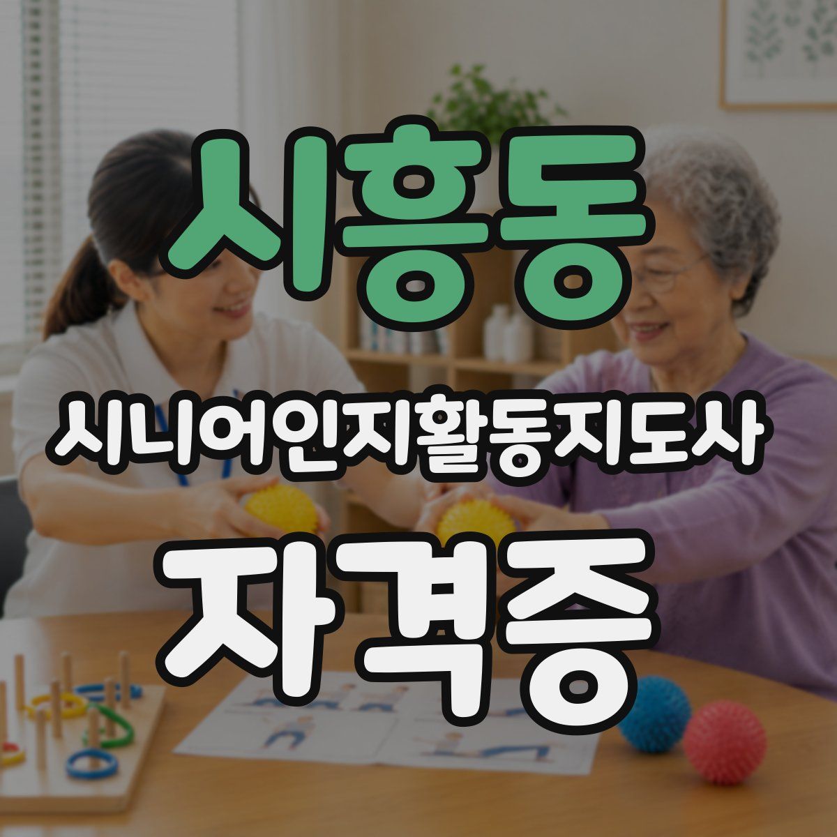 시흥동 시니어인지활동지도사 자격증