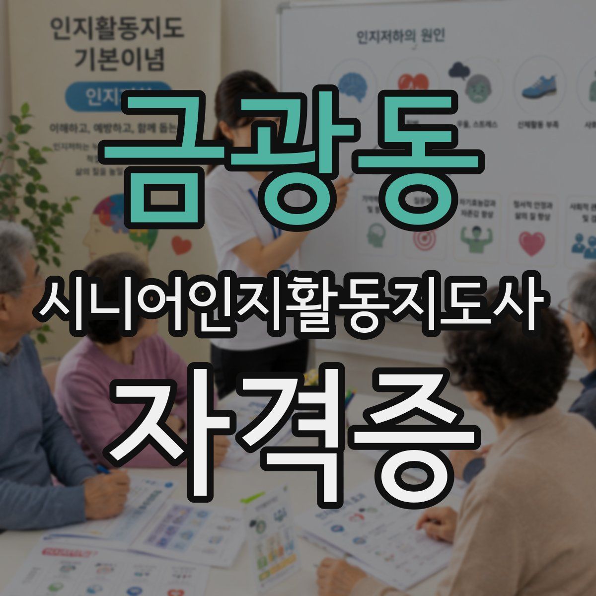 금광동 시니어인지활동지도사 자격증