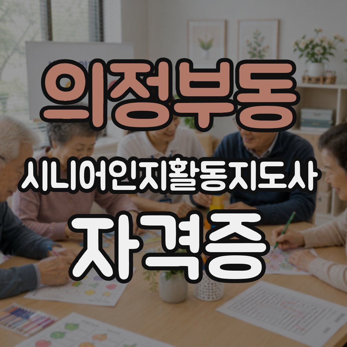 의정부동 시니어인지활동지도사 자격증