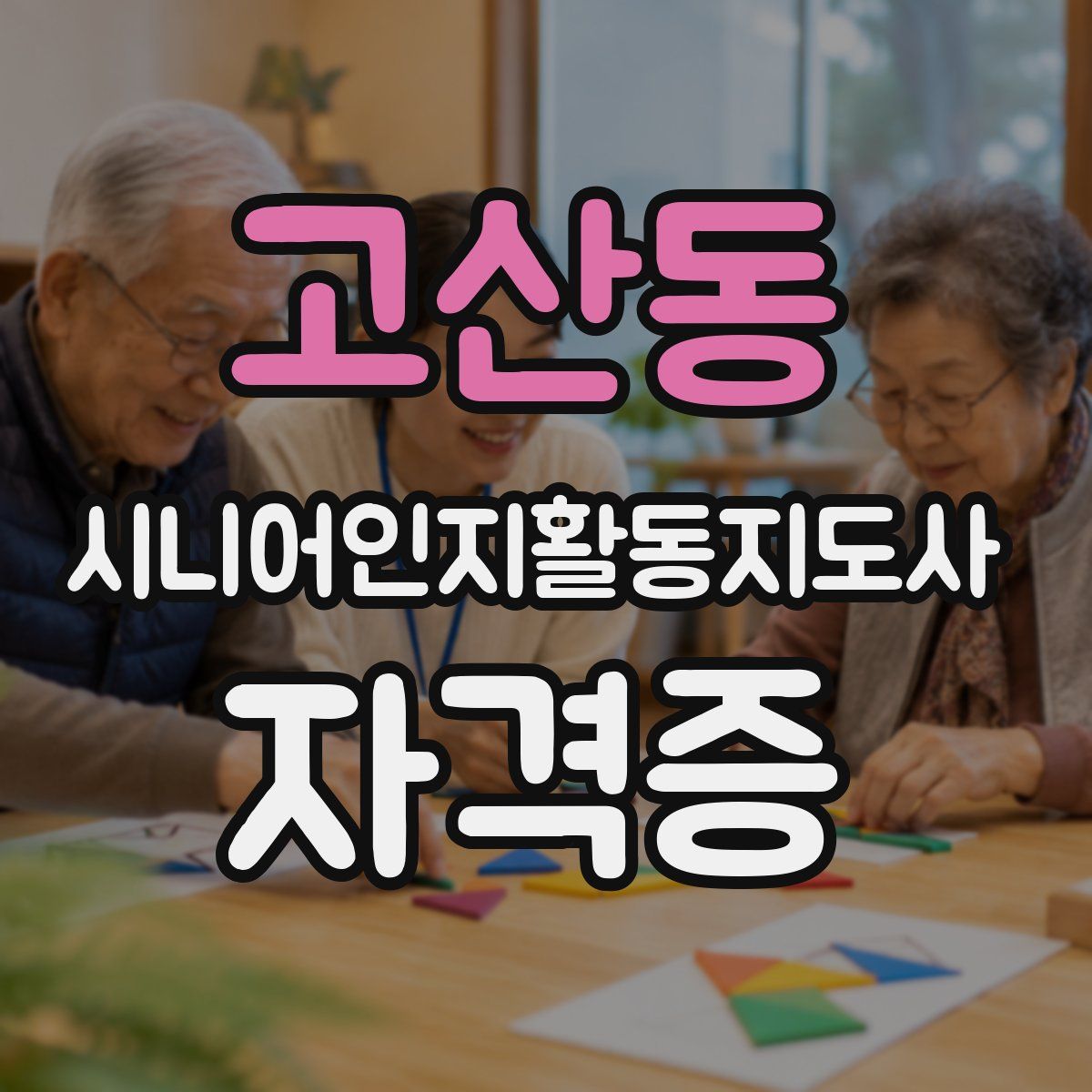 고산동 시니어인지활동지도사 자격증