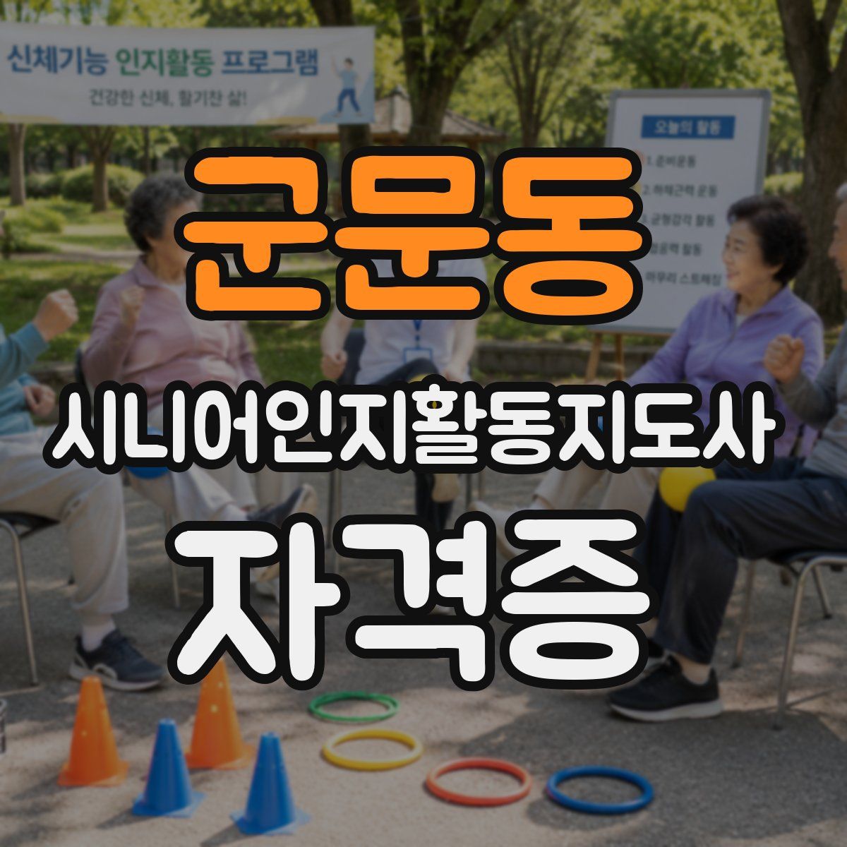 군문동 시니어인지활동지도사 자격증