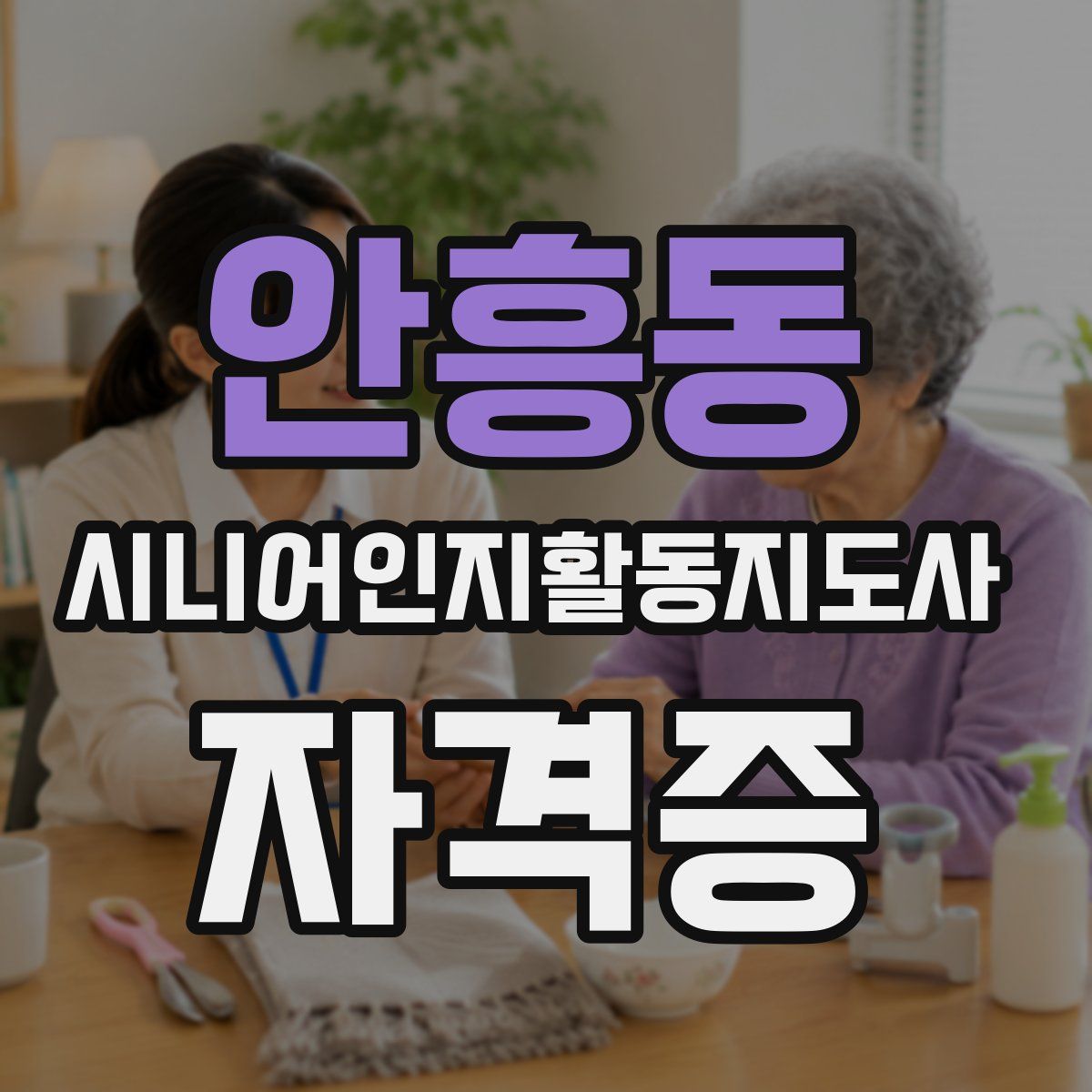 안흥동 시니어인지활동지도사 자격증