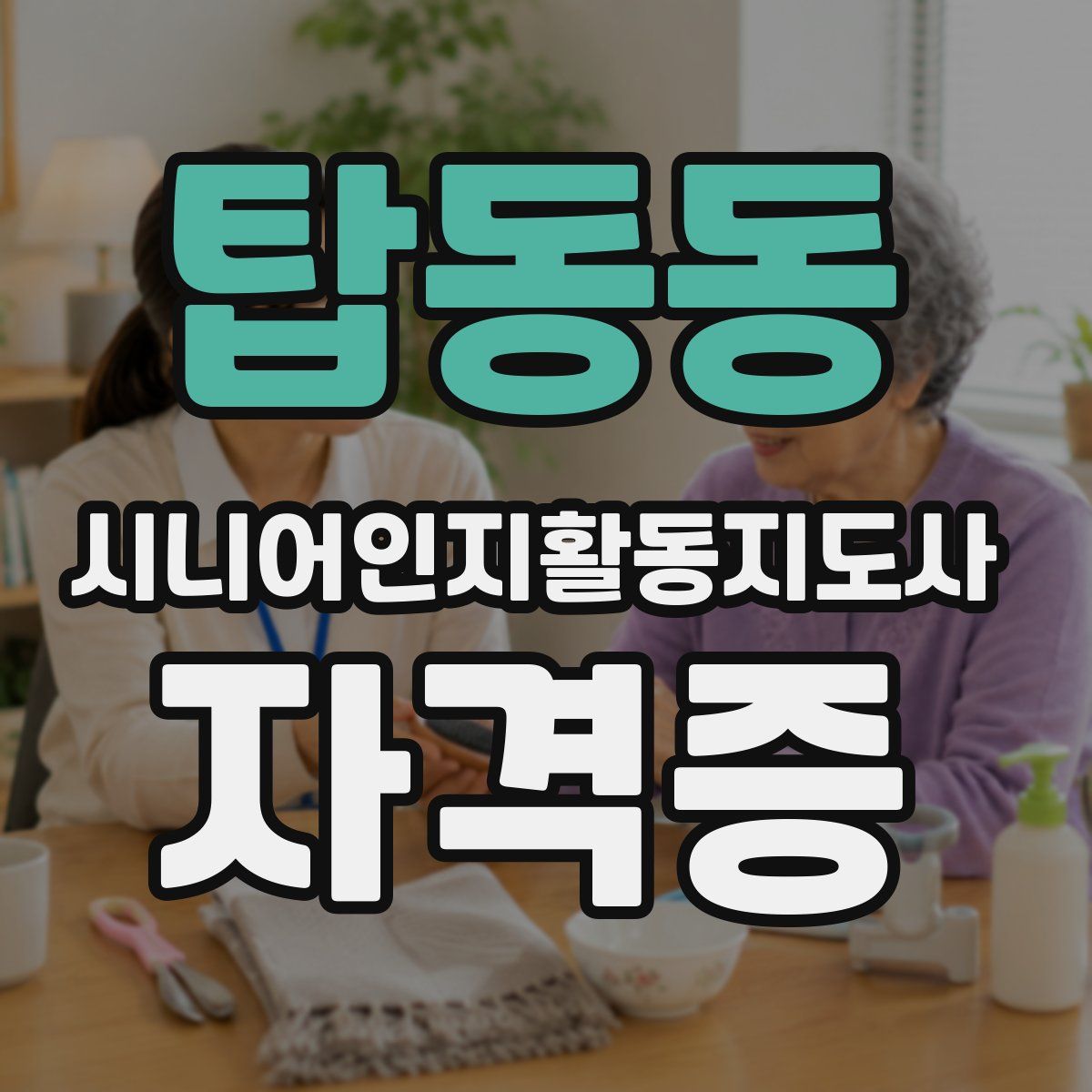 탑동동 시니어인지활동지도사 자격증