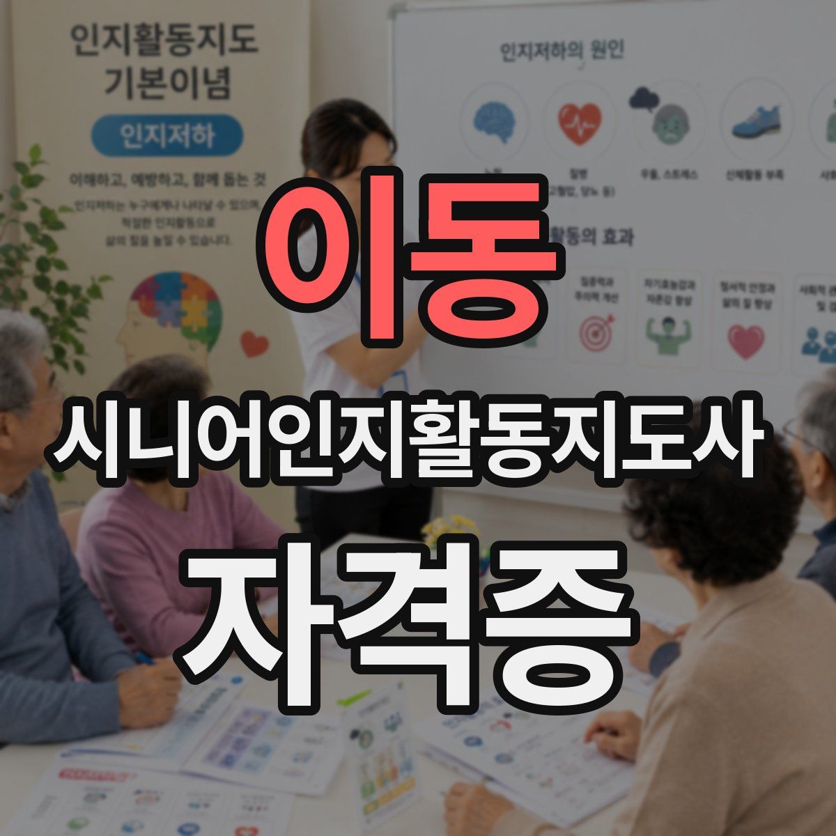 이동 시니어인지활동지도사 자격증