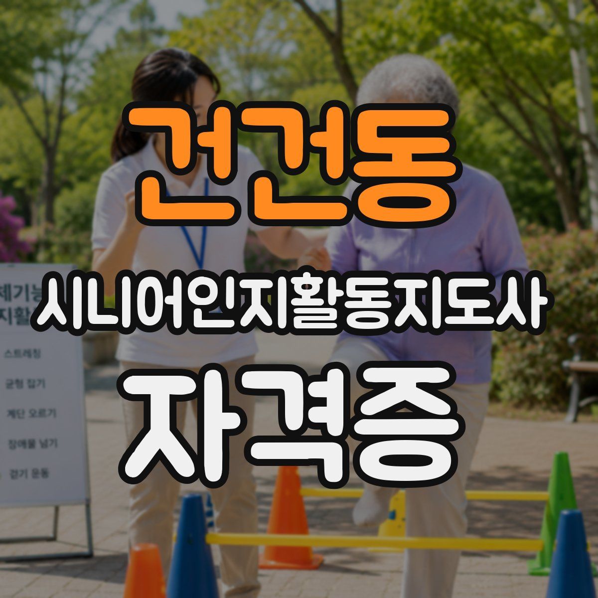 건건동 시니어인지활동지도사 자격증