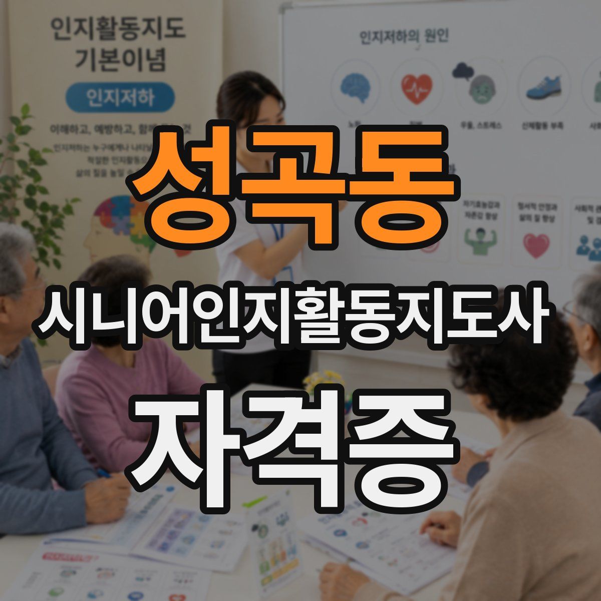성곡동 시니어인지활동지도사 자격증