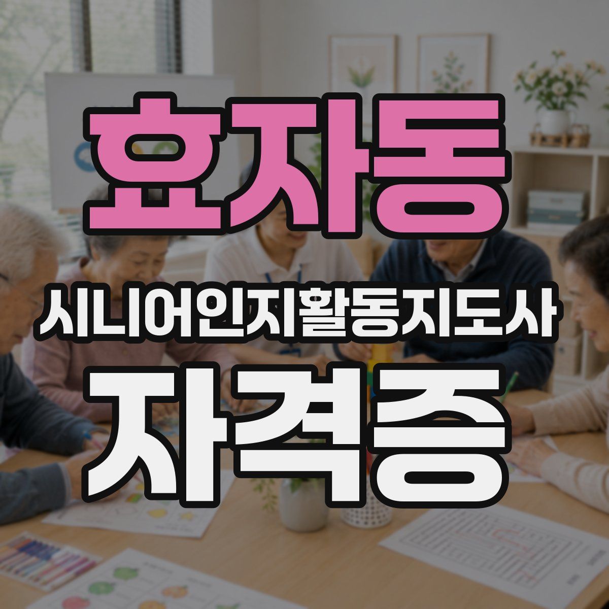 효자동 시니어인지활동지도사 자격증