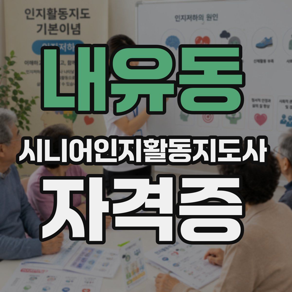 내유동 시니어인지활동지도사 자격증