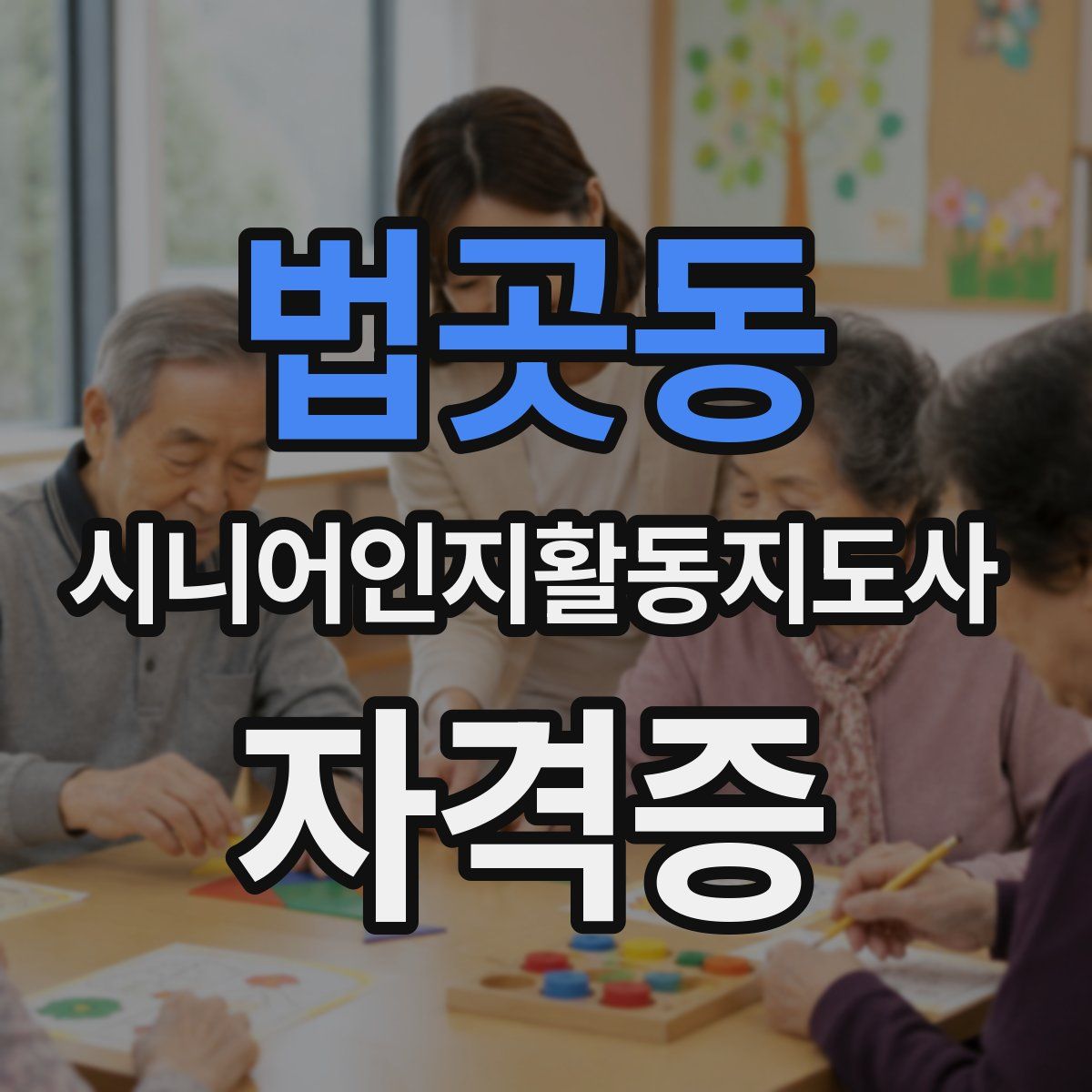 법곳동 시니어인지활동지도사 자격증