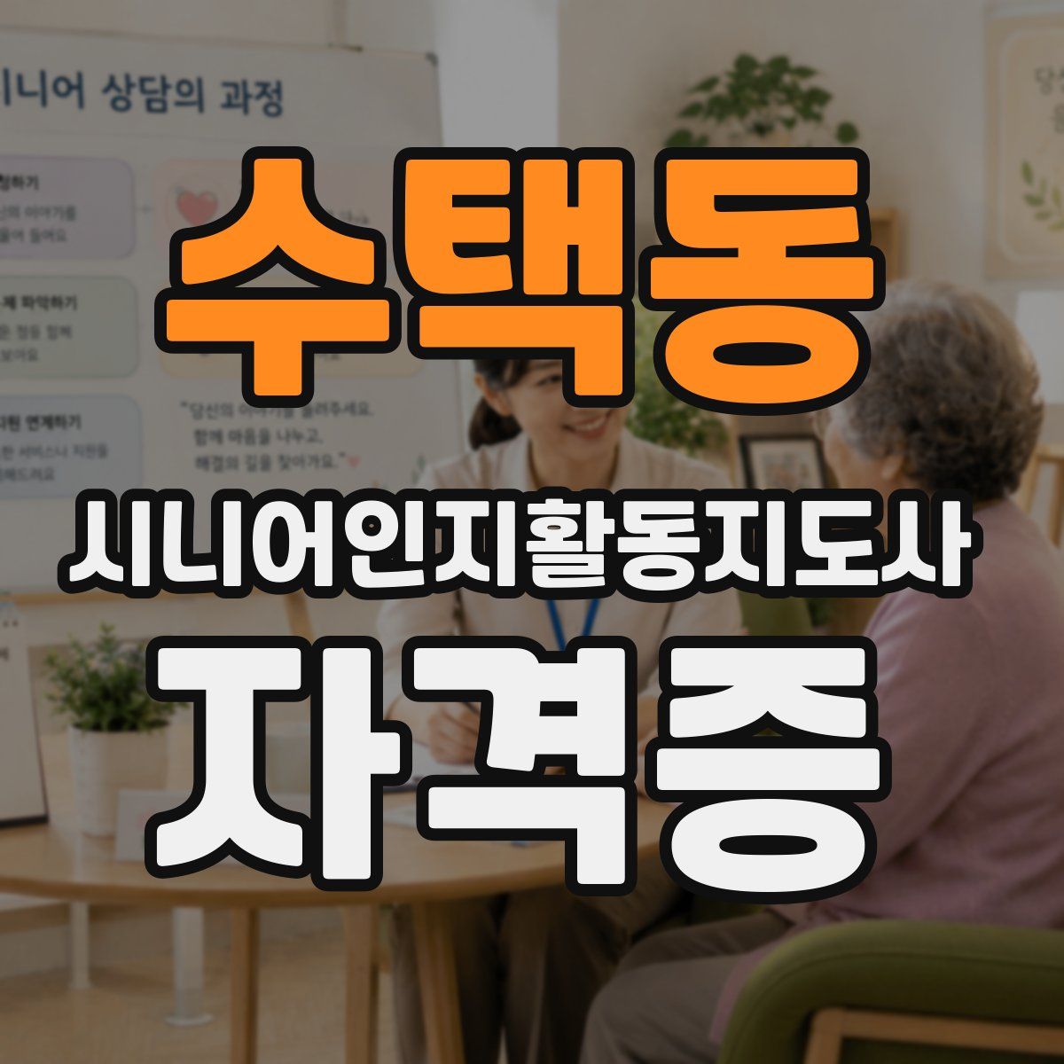 수택동 시니어인지활동지도사 자격증