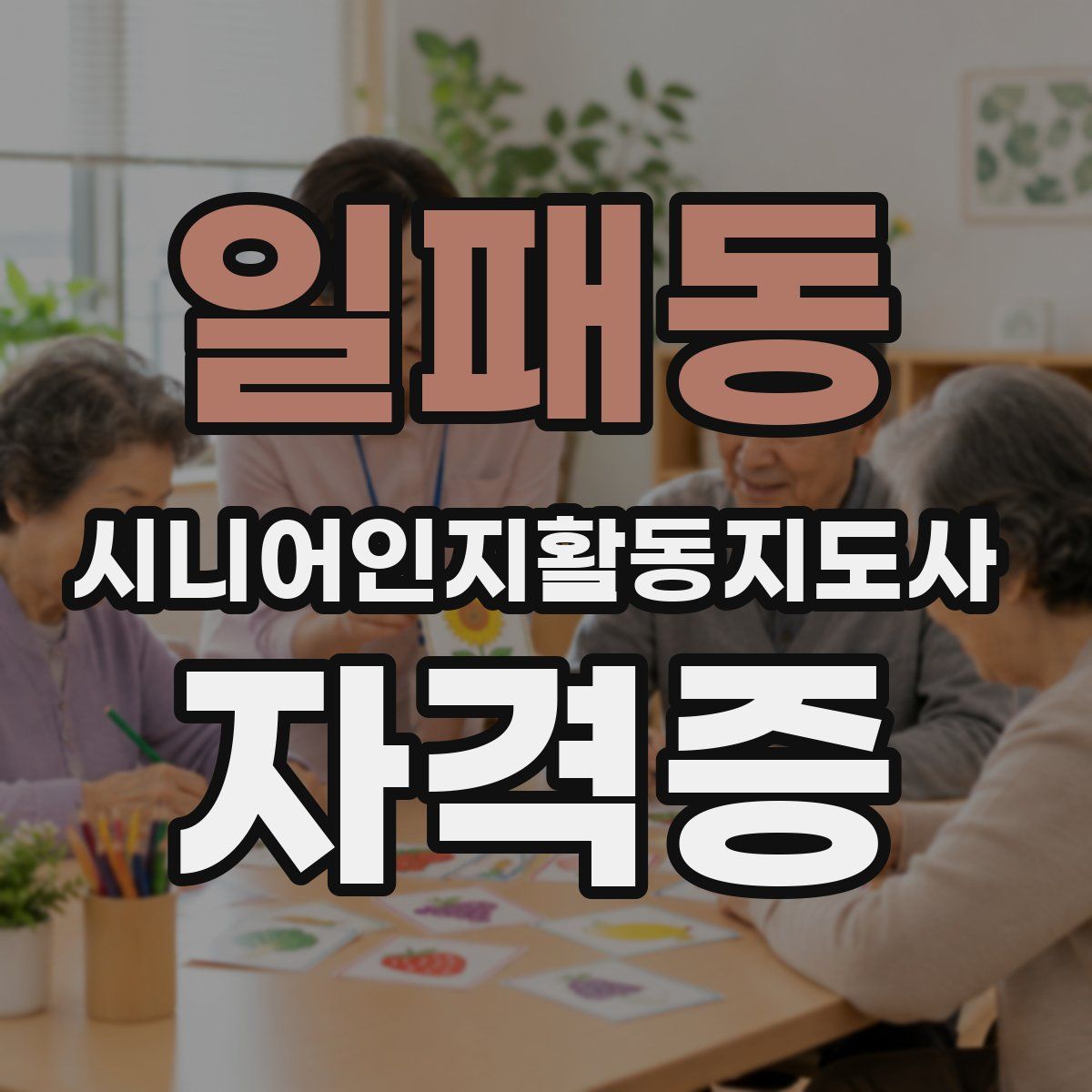 일패동 시니어인지활동지도사 자격증