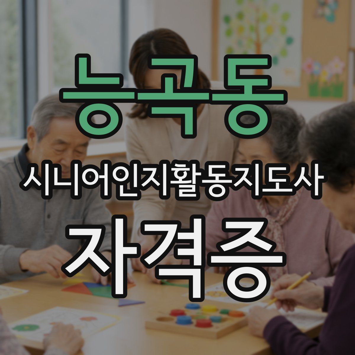 능곡동 시니어인지활동지도사 자격증