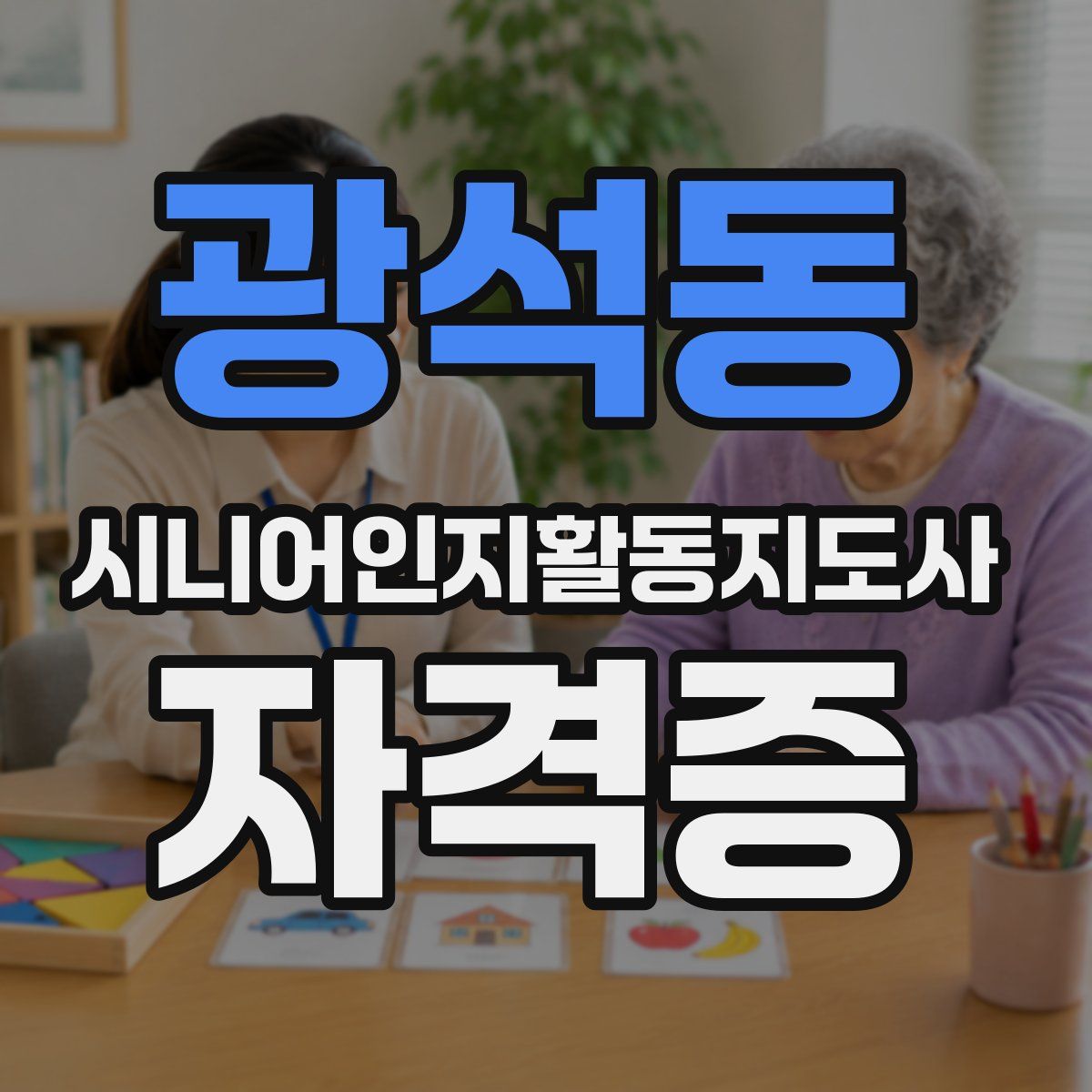 광석동 시니어인지활동지도사 자격증