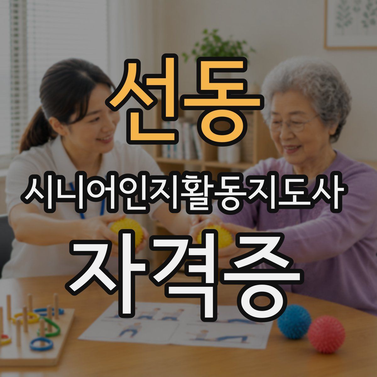 선동 시니어인지활동지도사 자격증