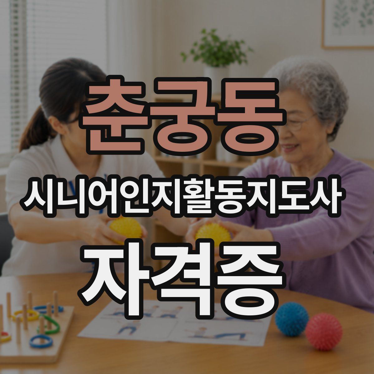 춘궁동 시니어인지활동지도사 자격증