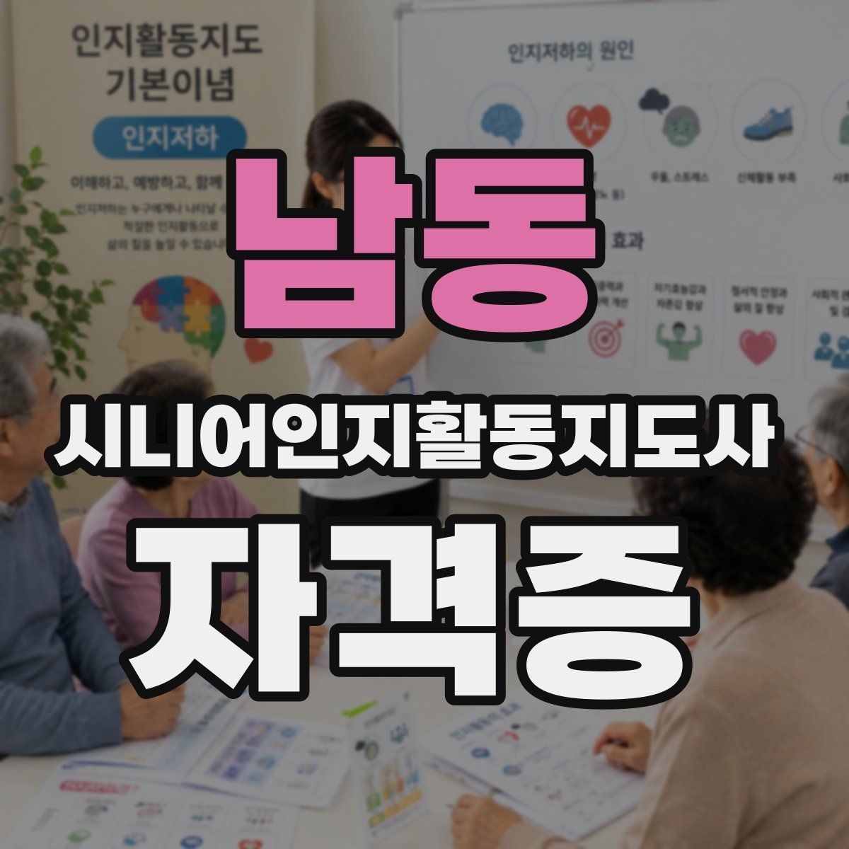 남동 시니어인지활동지도사 자격증