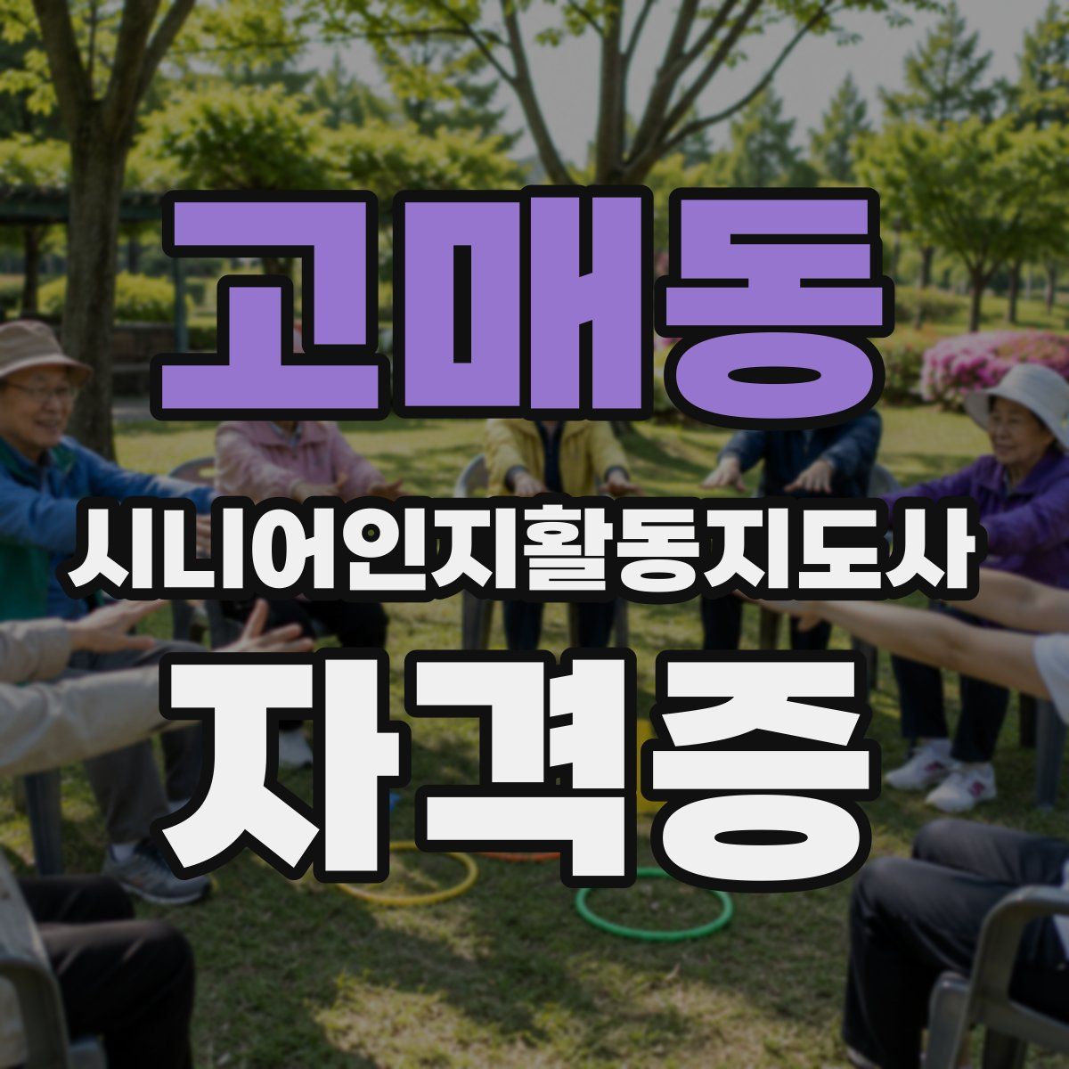 고매동 시니어인지활동지도사 자격증
