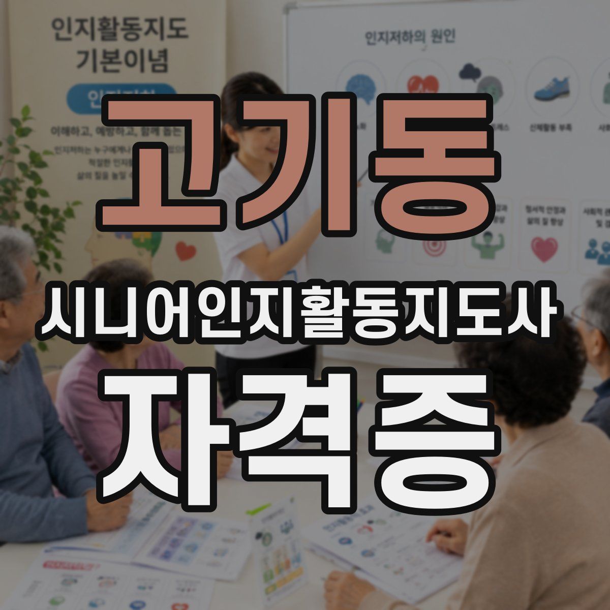 고기동 시니어인지활동지도사 자격증