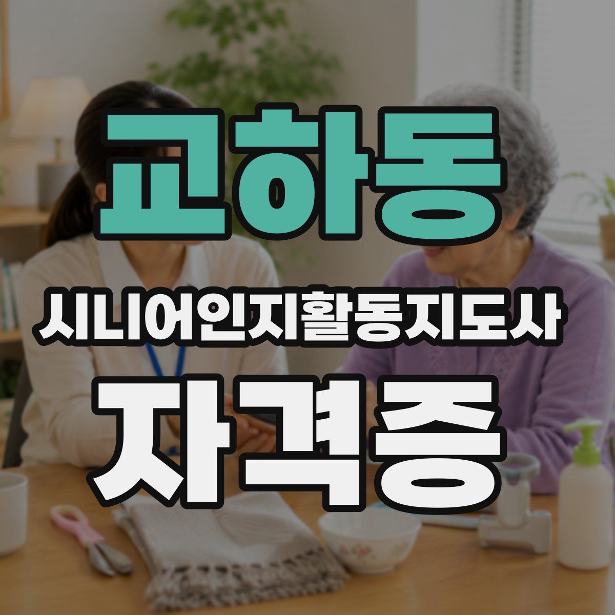 교하동 시니어인지활동지도사 자격증