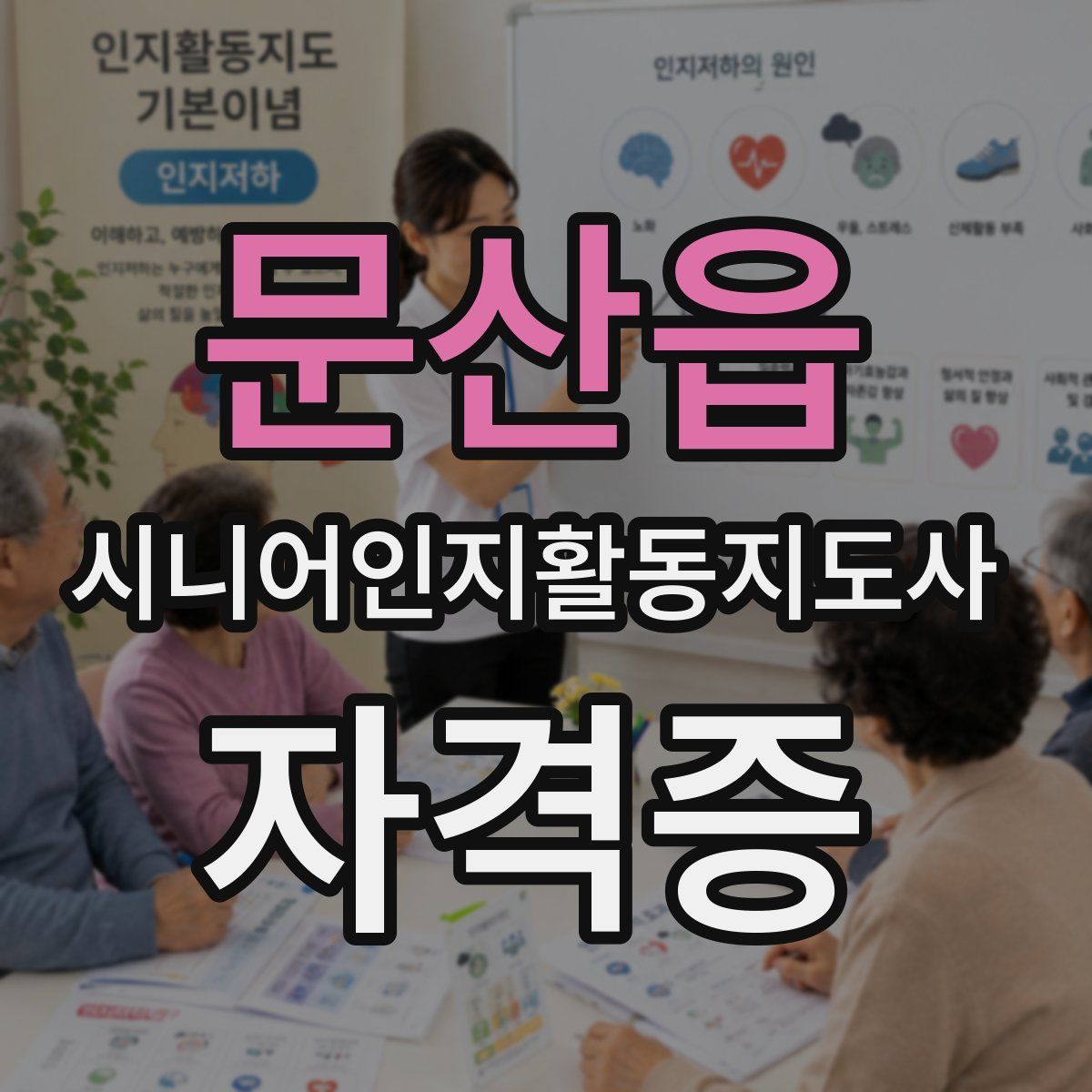 문산읍 시니어인지활동지도사 자격증
