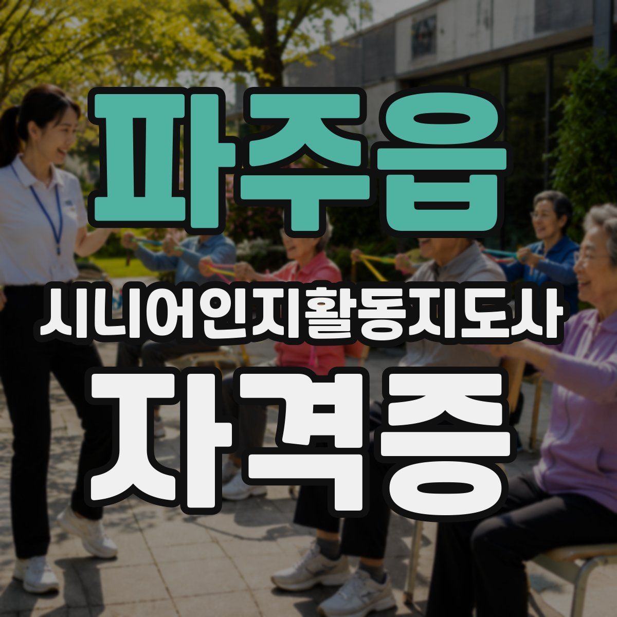 파주읍 시니어인지활동지도사 자격증